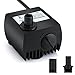 Maxesla Submersible Pump 80 GPH (300L/H) Fountain Water Pump For Pond/Aquarium/Fish Tank/Statuary/Hydroponics with 5.9ft (1.8M) Power Cord
