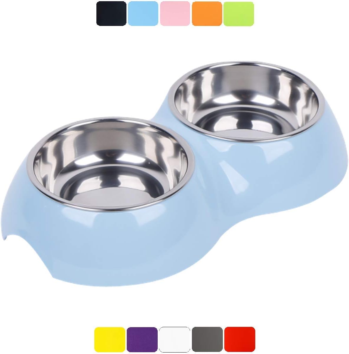 DDOXX Hundenapf 700ml - Edelstahl Innen, Rutschfester Melamin-Napf