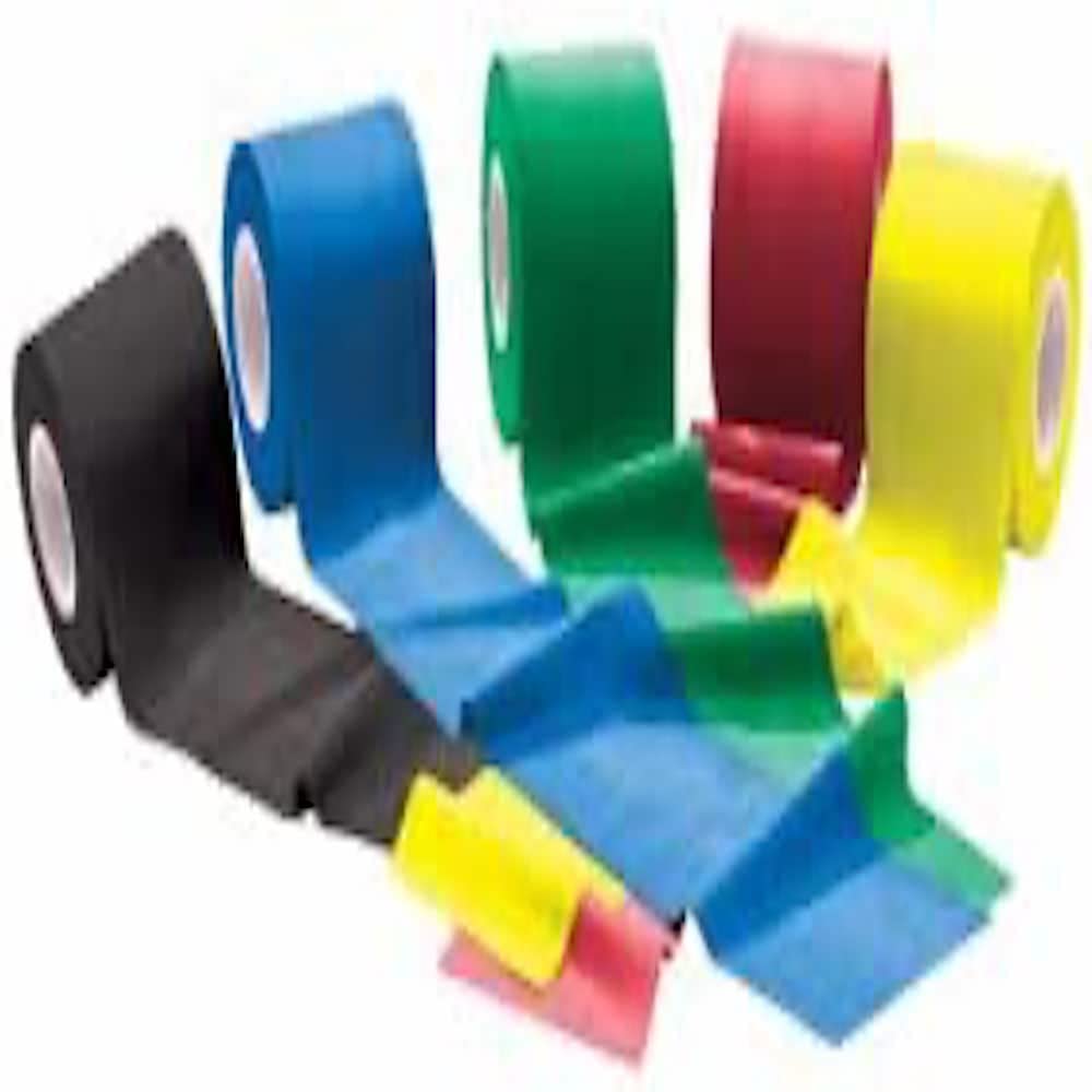 Rolyan Energising Exercise Bands, Ideal Resistance Tool for Upper and Lower Extremity Exercises to Tone Muscles and Increase Flexibility, Supports Physical Therapy, Latex Free, Red, Medium, 25m