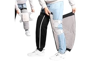 WAYUTO Adjustable Winter Motorcycle Leg Gaiters with Wool Knee Pad Motorcycle Leg Warmers Motorcycle Knee Guards Motorcycle Leg Cover Winter for Outdoor Activities