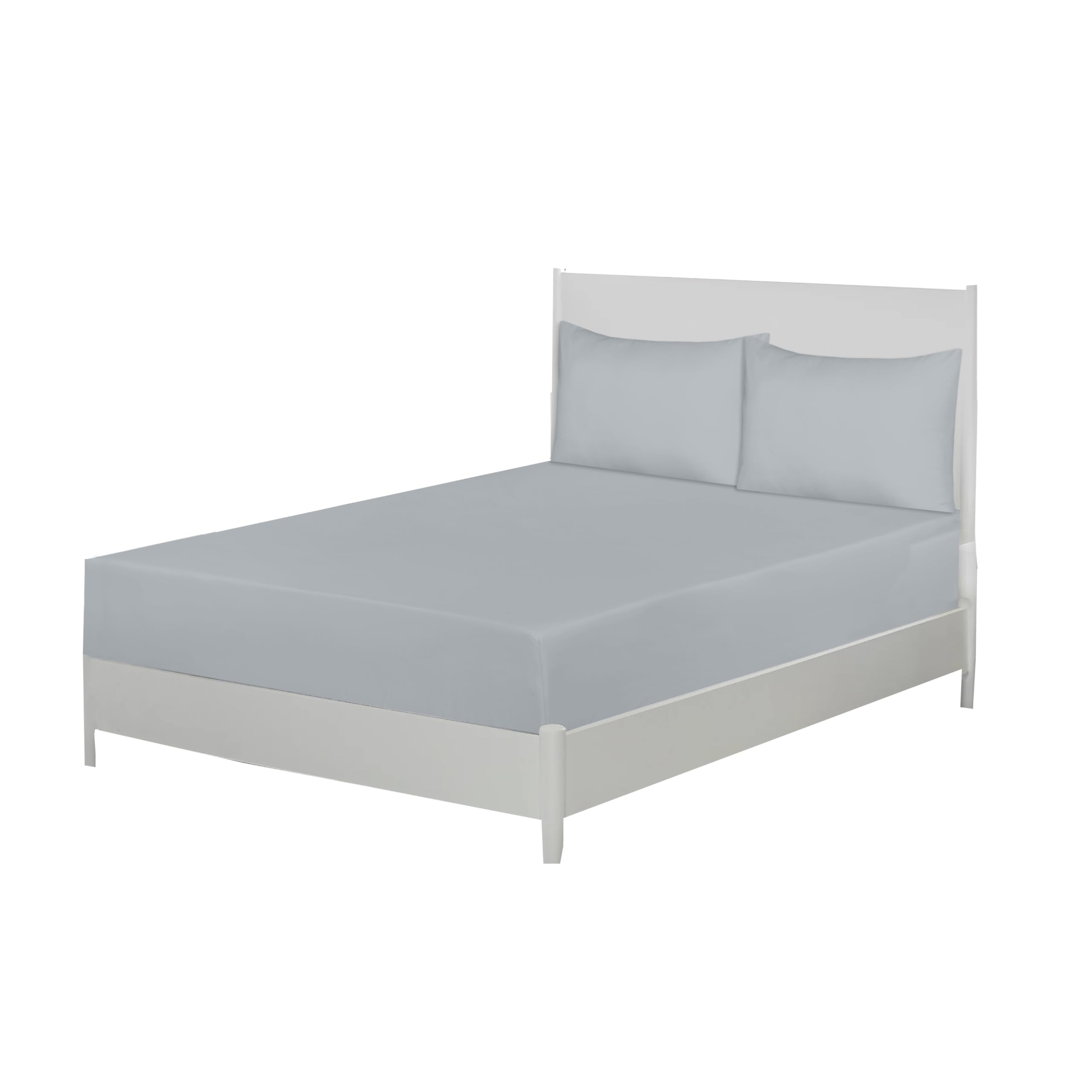 Ev Dekor Fitted Sheet Single, Grey - Deep Pocket Bedsheet 12inch (30 cm) - Soft Brushed Microfibre Fabric - Shrinkage and Fade Resistant - Bottom Sheet - Single Bed Bedsheet Fitted