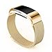 CIDETTY For Fitbit Charge 2 Band, Stainless Steel Milanese Loop Metal Bracelet Strap with Strong Magnetic Clasp for Fitbit Charge 2