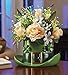 Collections Etc Fiber Optic St. Patrick's Day Floral Centerpiece, 7 1/2