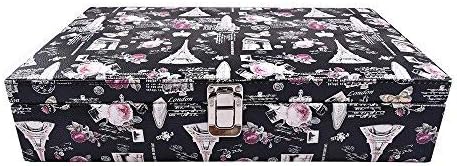 THE RUNNER Faux Leather Paris Design Black Watch CASE for 12 Watches