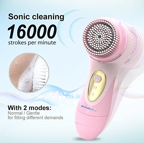 Sonicety Electric Facial & Body Cleansing Brush HI-701 (Pink)
