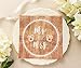 150-Pack Mr and Mrs Napkins, Disposable, Rustic-Style Wedding Napkins for Reception, Bridal Shower Decorations, Engagement Party Supplies (6.5x6.5 in) Bulk Pack