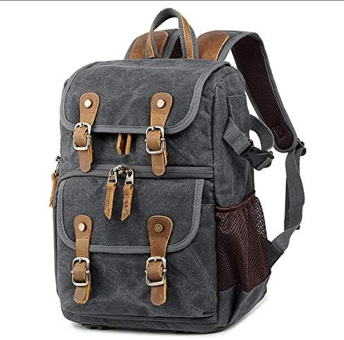Rrock Photography SLR Camera Backpack - Large Capacity Waterproof Canvas Travel Bag National Geographic Large Capacity Outdoor Bag, Adult
