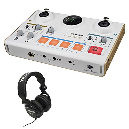 Tascam MiNiSTUDIO Creator Personal Production Studio (US-42) w/ Tascam Closed-Back Professional Headphones (Black)