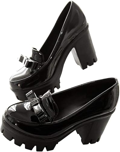 chunky platform loafers women's