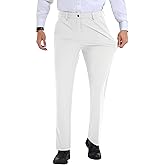 Lion Nardo Mens Stretch Dress Pants Slim Fit Dress Pants for Mens Wrinkle Free Business Casual Pants for Men Expandable Waist