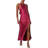 Lulus Womens Margaret Halter Maxi