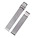 Xuexy 14mm Pebble Time Round Milanese Wire Mesh Stainless Steel Watch Band Strap Replacement Bracelet, Silver