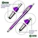 Stylus Pens for Touch Screens & Tablets: Lightweight Click Capacitive Ballpoint Pen for Tablet Touchscreens - Compatible with Any Device Screen Including iPhone, iPad, Samsung Galaxy & More - 5 Pack