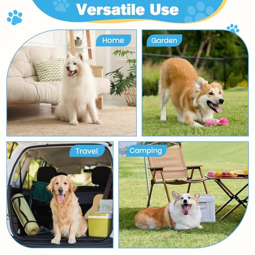 Zivacate Adjustable Raised Dog Bowls with 6 Heights and Inclined Angle with 2 Stainless Steel Bowls and 1 Slow Feeding Bowl for Small Medium Large Dogs