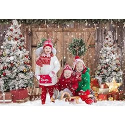 Felortte 7x5FT Polyester Fabric Winter Christmas