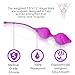 Personal Massager for Women with Free Kegel Balls or Lubricant Handheld Rechargeable Waterproof (Purple + Kegel)