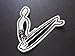 Ten Toes Over Longboard Surfer 4 × 4 inch Screen Printed Sticker Designed in 1999. All Stickers we Produce are Guaranteed to Never Fade for The Lifetime of This Sticker.