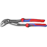 KNIPEX 87 02 300, 12 in. Cobra&reg; Water Pump Pliers, Capacity 2-3/4 in. | 30 Adjustment Position. Push-button design. Forged box-joint design. Serrated gripping surface. Made in Germany.