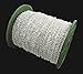 CleverDelights Cable Chain Spool - 330 Feet - Shiny Silver Color - 3x4mm Link - Bulk Roll 100 Meters