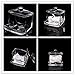 Acrylic Cosmetic Q-tip Cotton Swabs Buds Holder Organizer - Cotton Balls Storage Boxes - Cosmetic Makeup Sticks Box - Workbox Container Exquisite Crystal Clear Transparent - Boxed
