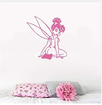 Tinkerbell Wall Decal Nackt Tinkerbell Fairy Y Vinyl Aufkleber Laptop Spiegel Auto Lkw Wand Fenster Aufkleber Kinderzimmer Wand Dekor Amazon De Baumarkt