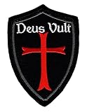 Deus Vult Cross Shield Christian Templar Knight in