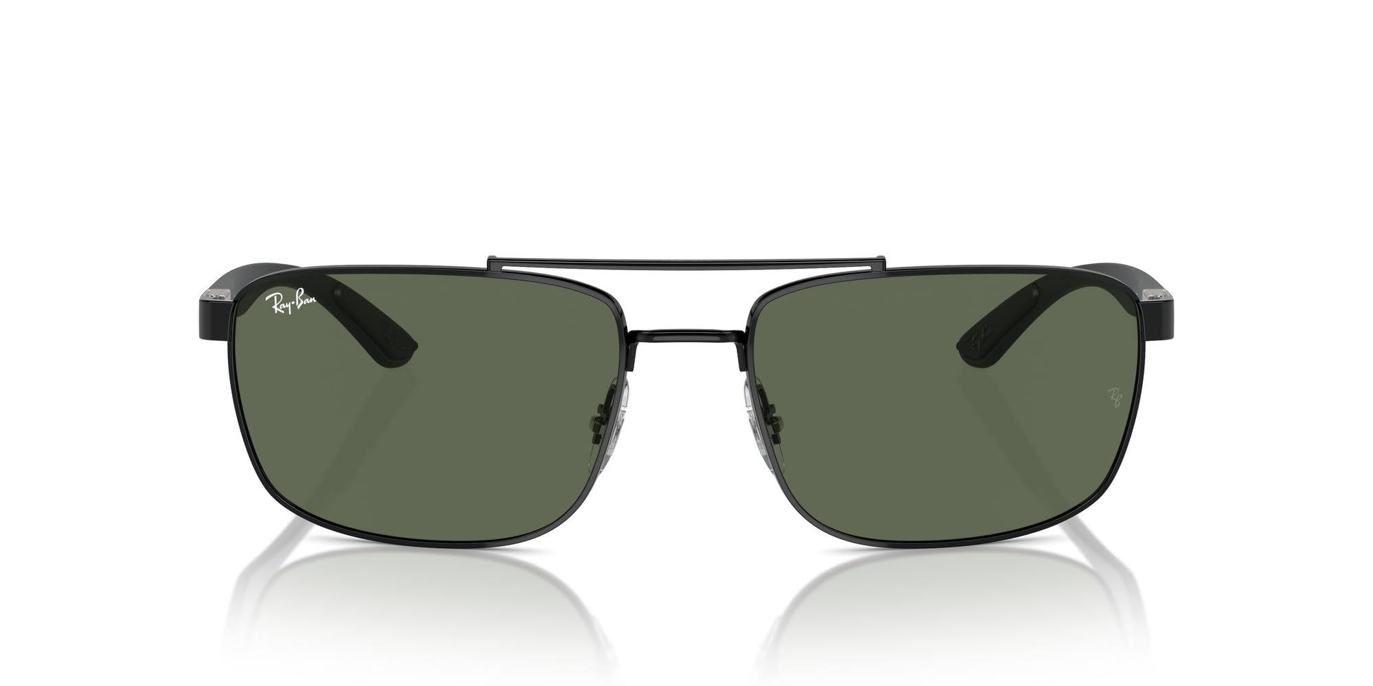Ray-Ban RB3737 Sunglasses, Black/Dark Green, 60 mm
