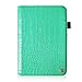 Fintie Rotating Case for iPad Mini 3/2 / 1-360 Degree Rotating Smart Stand Protective Cover with Auto Sleep/Wake for iPad Mini 1 / iPad Mini 2 / iPad Mini 3, Crocodile Turquoise