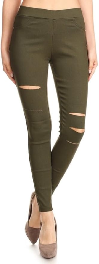 women's pull on stretch denim jeans