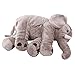 Misslight Elephant Cushion Cute Stuffed Animal Cushion Plush Soft Toys (Grey)