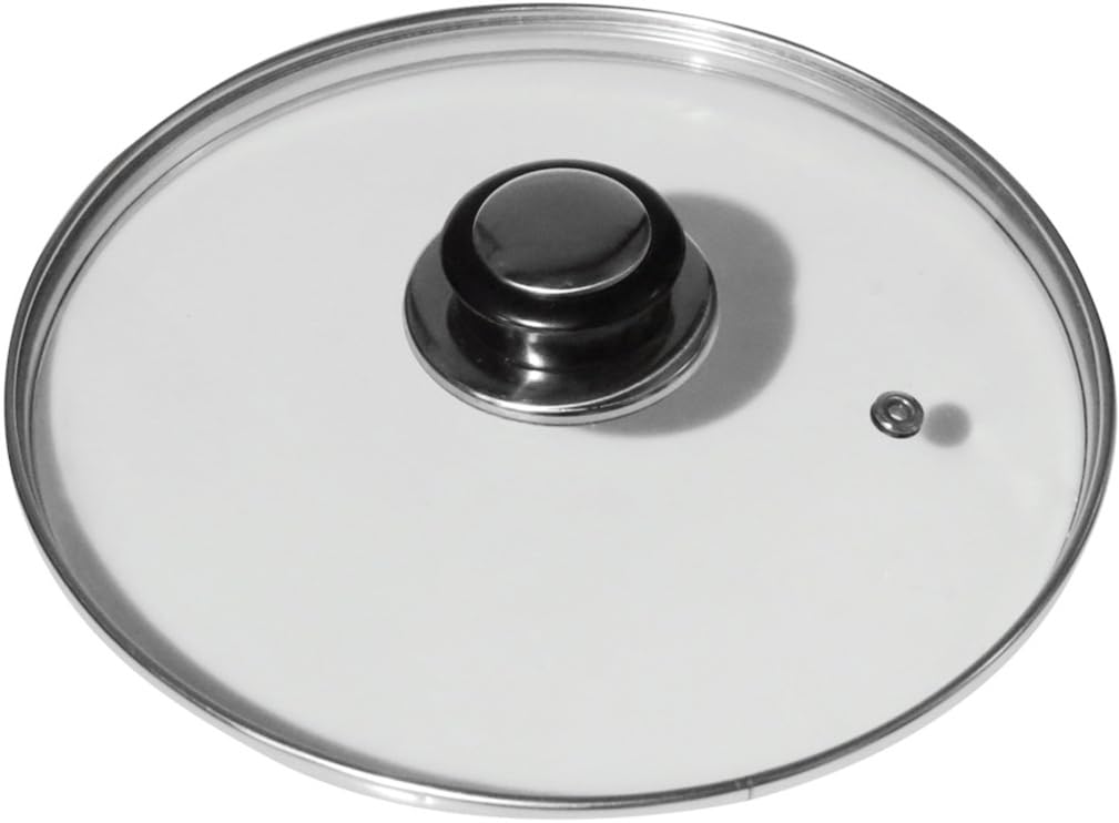 Evelots Lid for Pot & Pan-Tempered Glass-Cover-Universal-Frying Pan-Cook-8 Inch