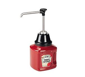 Server Products BP-110-mm-88010 Pump for 96 oz. Squat Jar, 110 mm Threads, 1 oz. Full Portion, Stainless Steel