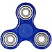 Blue Fidget Spinner with hybrid ceramic ball bearings for a smooth, quiet spin that doesn't stop. Perfect for people with ADD, ADHD, anxiety, sensory processing disorder or any fidgeting.