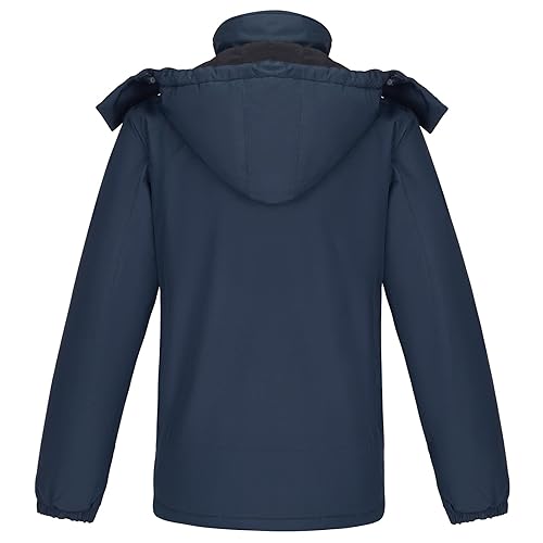 CAMEL Men's Winter Ski Jackets Waterproof Snow Coat with Hood