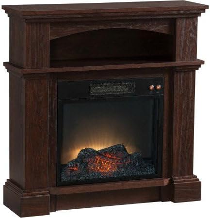 Electric Fireplace with 31" Mantle, Freestanding, Mahogany