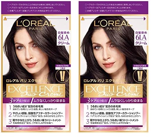 L'Oreal エクセランス R クリームタイプ白髪染め6LA ラベンダー系のやや明るい栗色の商品画像