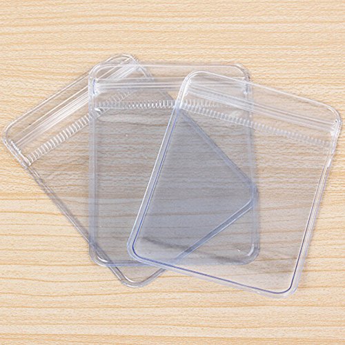 Wrap Bag - 100x Clear Pvc Plastic Coin Bag Case Wallets Storage Envelopes Seal Bags Gift Package - Organizer Bags Bubble Lamp Soap Washing Wrap Gloves Display Shrink Gift Baskets Boxing