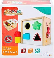 WOOMAX- Cubo actividades de madera 6 piezas (Colorbaby 42754): Amazon.es: Juguetes y juegos
