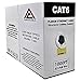 Cat6 Plenum Cable 1000ft (CMP) | 23AWG Solid Conductor, 550MHz, 4-Pair UTP Cable, DSX-8000 Fluke Tested | Bulk Ethernet Cable | Best for Gaming and Networking (Blue)