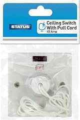 Status Electric Shower Ceiling Switch Pull Cord 45 Amp Double Pole Isolator view 2