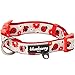 Blueberry Pet 9 Patterns Soft & Comfy The Glam Life of Ladybug with Flower Padded Dog Collar, Small, Neck 12