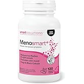 Smart Solutions Menosmart+ Vegetarian Capsules, Reduces Hot Flashes and Night Sweats, Promotes a Calm Mood, and Relieves Meno