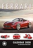 Ferrari Calendar - 2019 - 2020 Wall Calendars - Sports Car Calendars - Poster Wall Calendars - 12 Mo by 