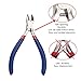 PandaHall Elite 1 Set Wire Cutter Pliers 4.3 Inch Carbon Steel Micro Diagonal Side Cutter Flush Cutting Jewelry Tool Blue