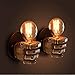 KWOKING Industrial Hand Shaped Wall Sconce Wall Decor UL Listed Vintage Wall Light Fixture for Bedroom Kitchen Restaurant (Left)