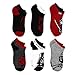 Star Wars Kids Teen Adult 6 pk Socks (6-8 (Shoe: 10.5-4), Red/Black/Grey)