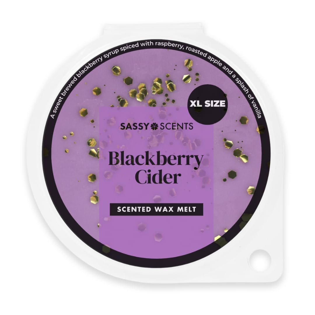 Sassy Scents Blackberry Cider Wax Melts | Up to 108 Hours Burn Time | Made in the UK | 70g XL