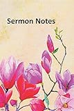 Sermon Notes: Pink and Red Large Floral Notebook by SeaWall Books