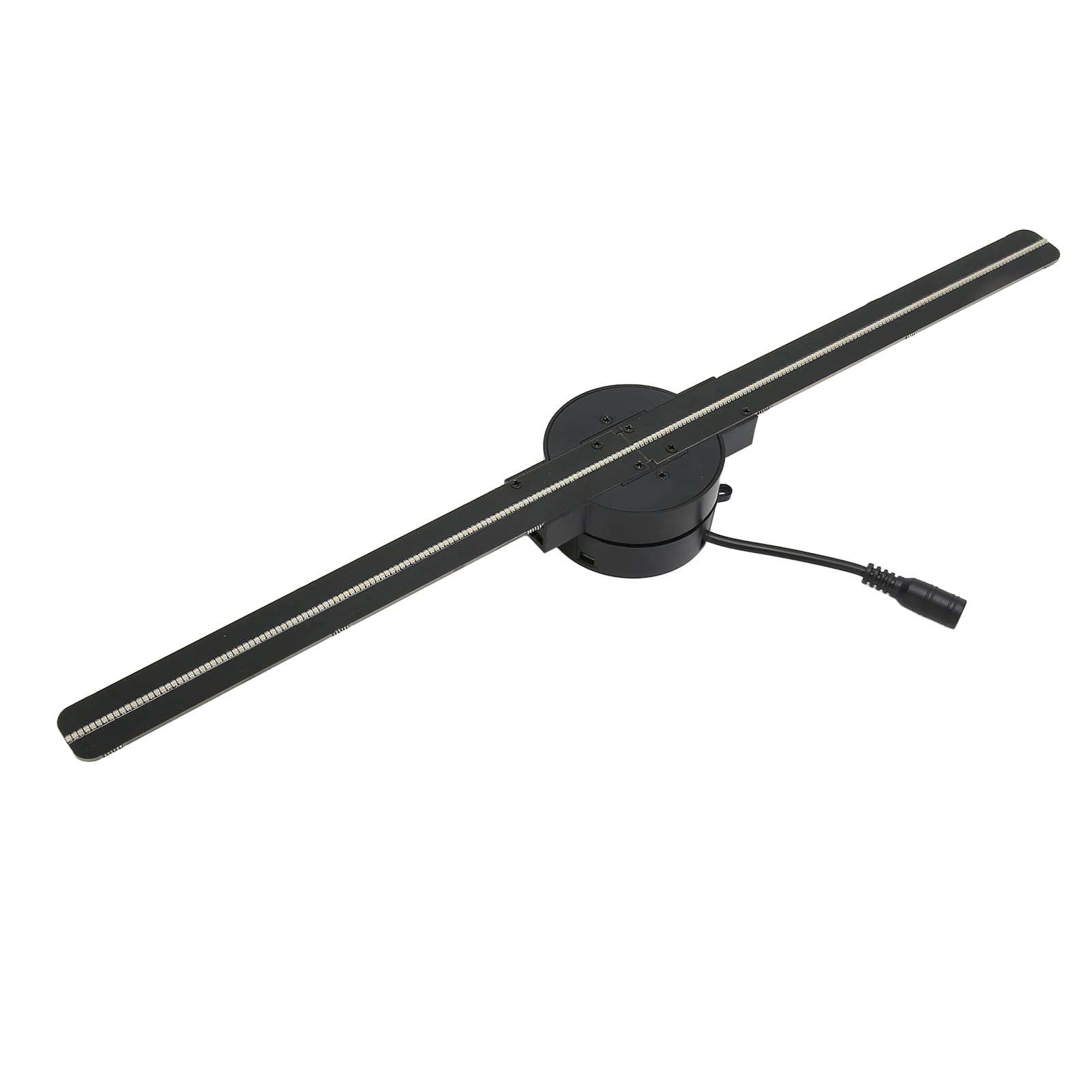 VBESTLIFE 16.5in 3D Holographic LED Fan, 224 LED Beads, 2000x224 WiFi Naked Eye Projection Advertising Machine, 2 Blade, for Business Store Display