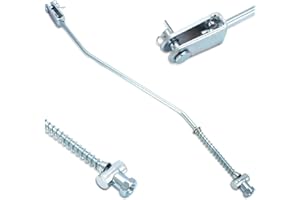 MOTOQUEEN Rear Brake Rod - for Kawasaki KLX110 2002-2023 | for Kawasaki KLX110L 2002-2023 | for Kawasaki 110R 2002-2023 | for Suzuki DRZ110 for klx110 Brake Rod Joint Spring Adjusting Nut